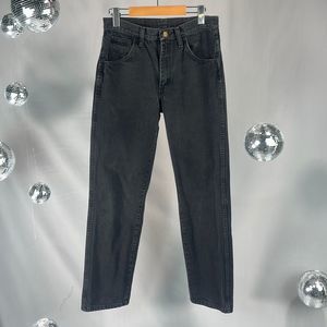 Black Wash Straight Leg Cotton Jeans